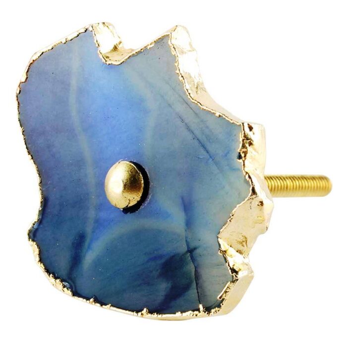 Slate Blue Agate Stone Cabinet Knob Online