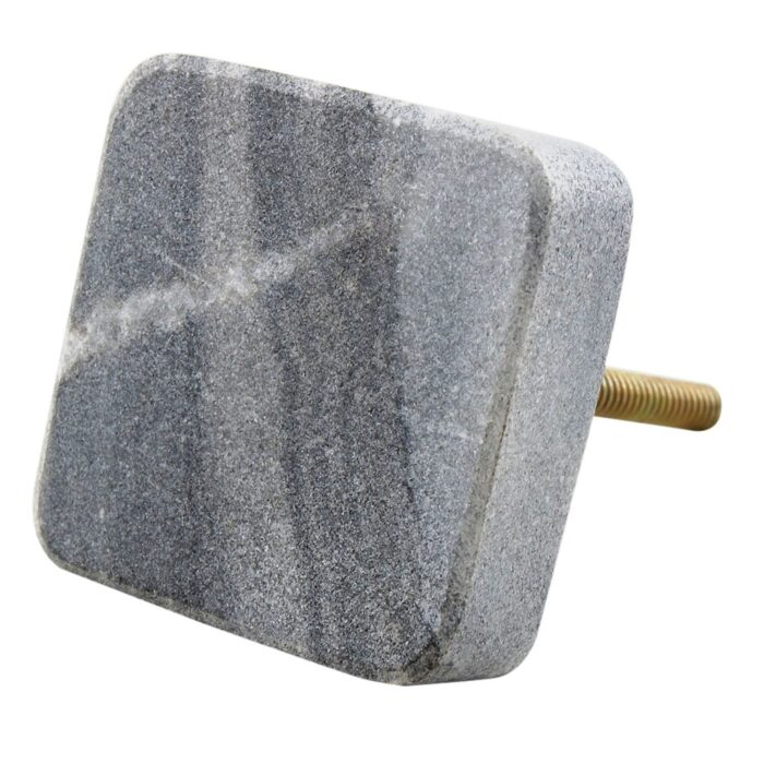 Grey Stone Square Cabinet Knobs Online