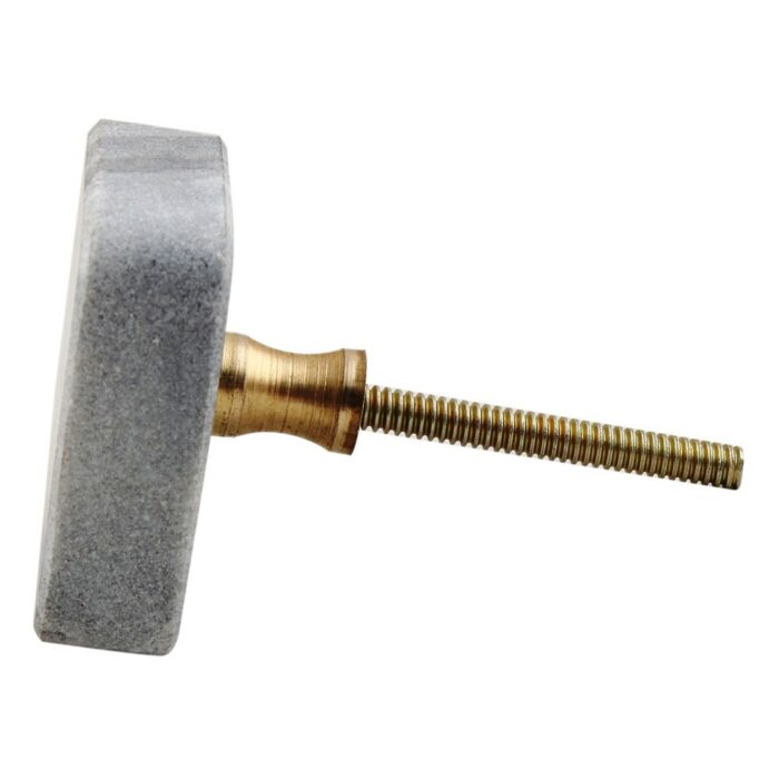 Grey Stone Square Cabinet Knobs Online