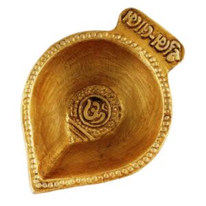 Shubh Labh Aum Brass Oil Lamp