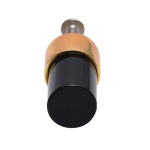 Black Golden Tiny Cylinder Glass Cabinet knobs