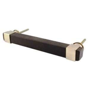 Antique Square Wooden Brass Handles
