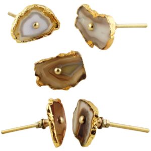Brown Agate Stone Cabinet Knobs Online