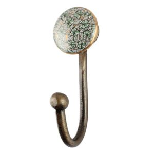 Green Butterfly Swarm Ceramic Iron Wall Hook