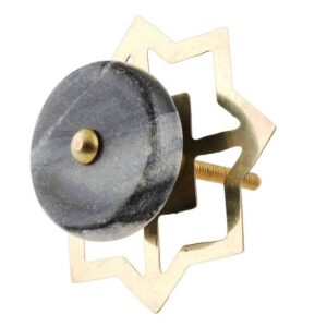 Grey Stone Flat Dresser Knob