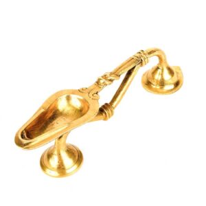 Rare Handmade Brass Temple Oil Lamp