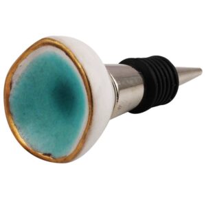 Sea Green Ceramic Wine Stopper