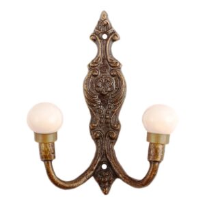 Solid White Ceramic Iron Hooks
