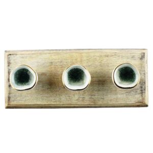 White Ceramic Wooden Hook