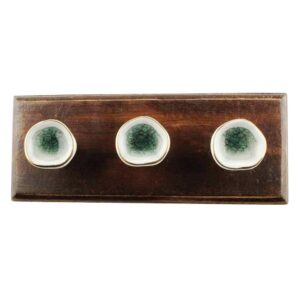 White Ceramic Wooden Hook
