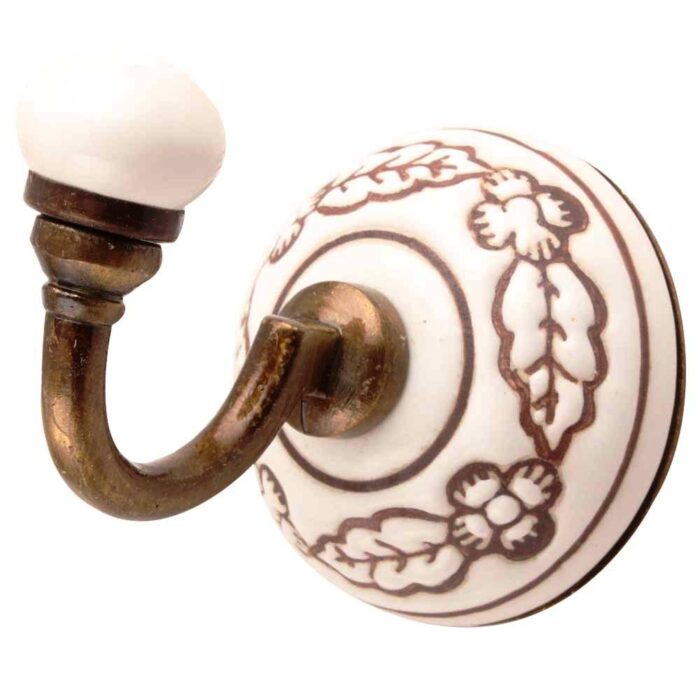 Hooks & Hangers, Ceramic Wall Hooks, , Ceramic Bulb Shape Hooks, Ceramic Etched Hooks, Hat & Coat Hook, Wall Hooks