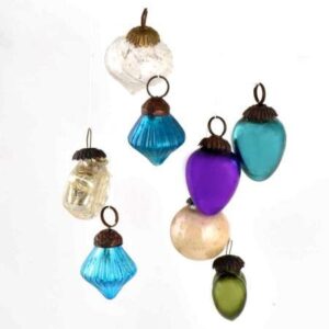 Glass Christmas Ornaments, Size 1 inches - 2 inches