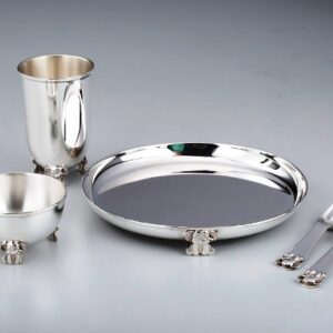 Feather Baby Set Set of 4 Sterling Silver