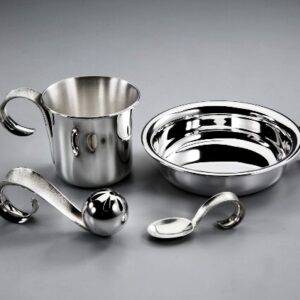 Feather Baby Set Set of 4 Sterling Silver