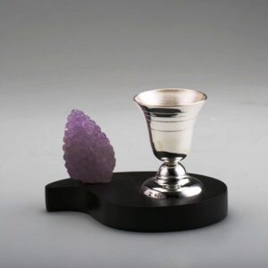 Amethyst Grape Candle Stand Sterling Silver