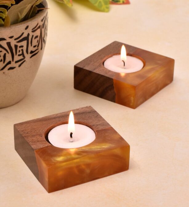 Wooden Tea Light Holders